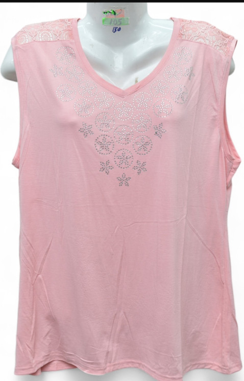 Футболка жіноча, трикотаж (р. 2XL-5XL ), мікс кольорів, в упаковці 5 штук №313919 - Vanda SE1013