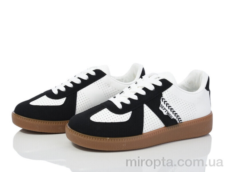 Кросівки 20-1073-1 white-black р: 36-41, в упаковці: 8 пар, купити тільки гуртом - 980380