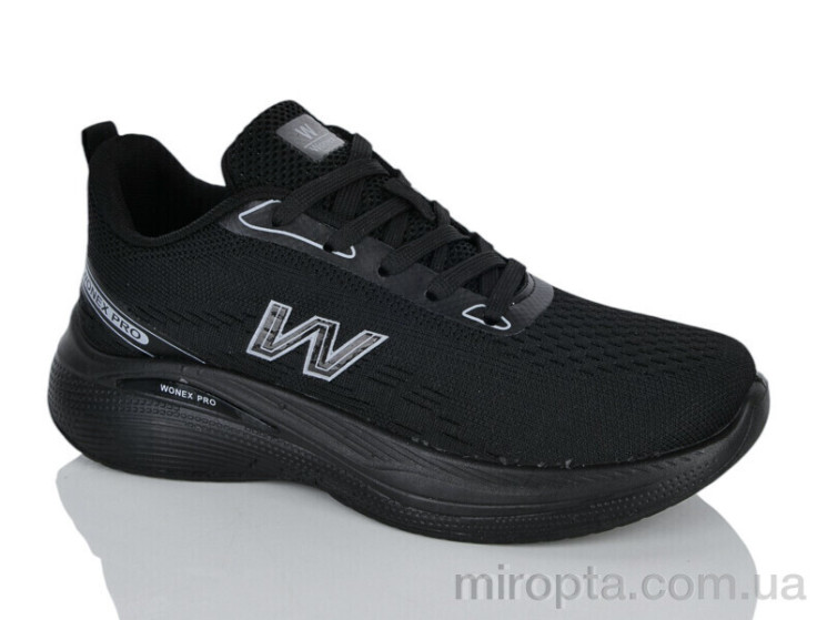 Кросівки 45-401 black р: 41-45, в упаковці: 8 пар, купити тільки гуртом - 1189580