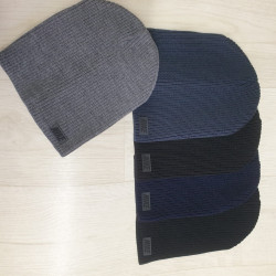 Шапка чоловіча "Nike" рубчик (р: 56-62) мікс кольорів, в упаковці 5 шт. №389759
