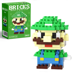 Конструктор BRICKS "Мультгерої" Супер Маріо Луїджі  м.C1045 (висота 6 см)  №753309
