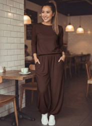 Костюм жіночий у стилі casual, турецька двонитка м. 2499 (р: 42-44, 46-48) №819396
