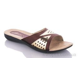 Шльопанці W26-7149 brown р: 36-40, в упаковці: 6 пар, купити тільки гуртом