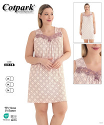 Нічна сорочка жіноча, віскоза, м.10448-В (Розмір: 3XL-5XL), в упаковці 3 штуки №326286