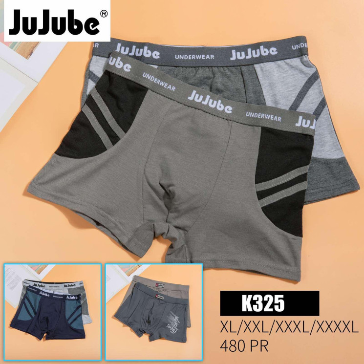 Труси чоловічі, котон, м.К325 (розмір: XL-4XL), мікс кольорів, в упаковці 24 шт. №328095 - Chiny 2598