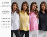 Сорочка жіноча приталена з баскою, котон м. SV 755 (р. S, М, L, XL) №416077 - 