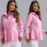 Сорочка жіноча приталена з баскою, котон м. SV 755 (р. S, М, L, XL) №416077 - 