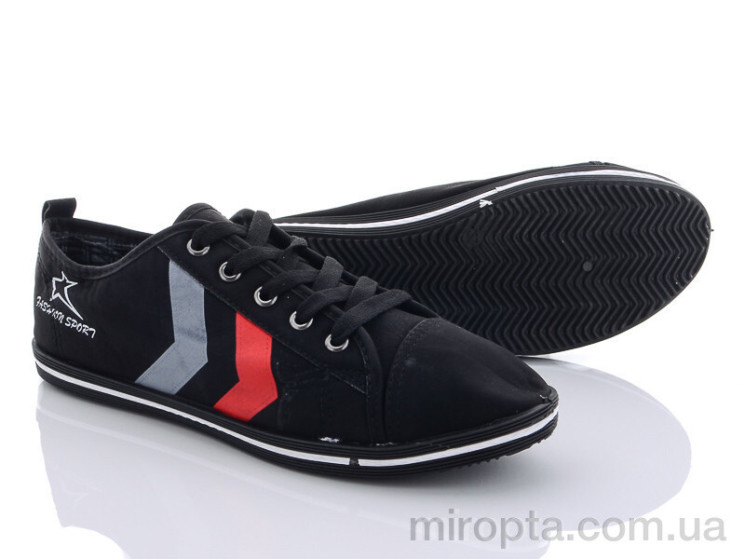 Кеди OB4103 black р: 36-41, в упаковці: 36 пар, купити тільки гуртом - 472882