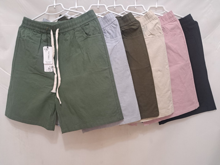 Шорти жіночі, льон, м.5239_2 (Розмір: 8XL-11XL), мікс кольорів, в упаковці 6 штук №328308 - Hang SE641