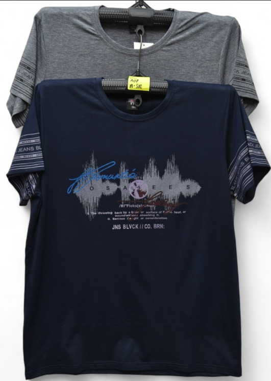 Футболка чоловіча, трикотаж (р. XL-5XL ), мікс кольорів, в упаковці 5 шт. №313145 - Vanda SE1013
