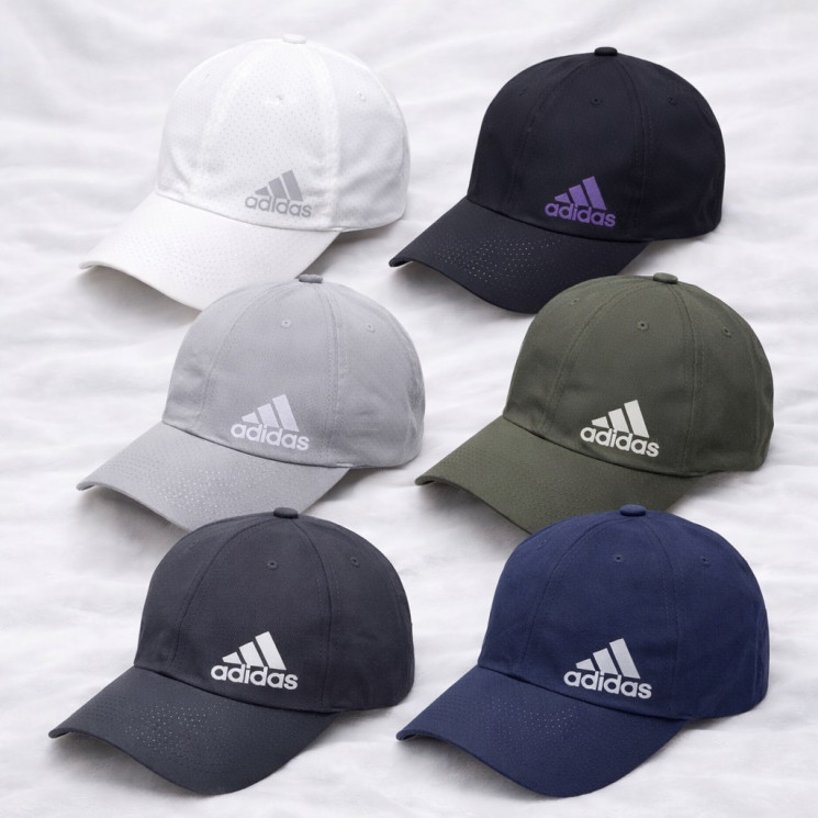 Кепка чоловіча "Adidas" плащівка (р: 56-59) мікс кольорів, в упаковці 5 шт. №383119 - Koroleva 470
