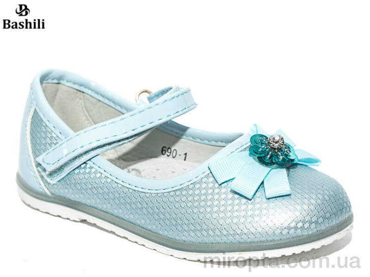 Туфлі 690-1 blue р: 20-27, в упаковці: 8 пар, купити тільки гуртом - 113707
