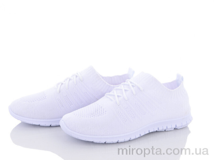 Кросівки 20-650 all white р: 36-41, в упаковці: 8 пар, купити тільки гуртом - 434118