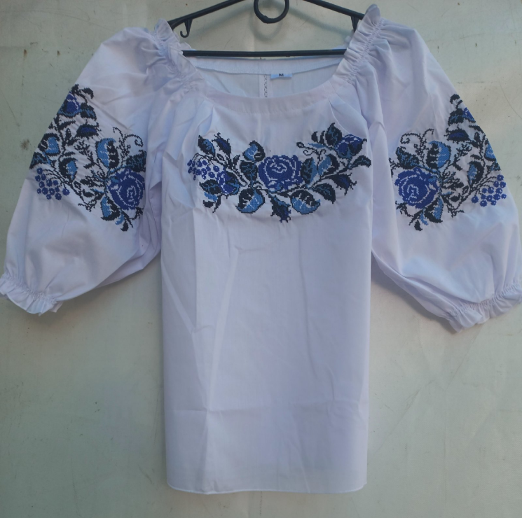 Вишиванка жіноча (Розмір: M-4XL, один колір) в уп. 6 шт №250076 - 