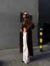 Кардиган жіночий подовжений, вʼязка м. 135 (р. єдиний) шоколадний №413066 - NoName GOL1466 мод. 135