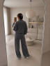 Костюм жіночий "двійка" комбінований, плюш велюр м. 468 (р: 42-44, 46-48) №829476 - 