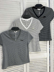 Футболка жіноча "2001" котон (р: one size) 3 кольори, в упаковці 5 шт. №385950