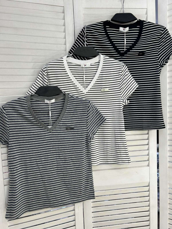 Футболка жіноча "2001" котон (р: one size) 3 кольори, в упаковці 5 шт. №385950 - Mercury SE927