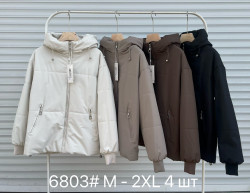 Куртка жіноча, плащівка, синтепон, м.6803 (розмір: M-XXL ), 4 кольори, в упаковці 4 штуки №346765