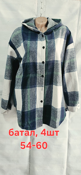 Сорочка жіноча, байка (Розмір: 54-60 ), в упаковці 4 штуки №346929 - Iris BG/PO436