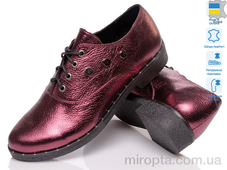 Туфлі Fashion Classic FC-1239 бордо к р: 36-40, в упаковці: 8 пар, купити тільки гуртом - 405803