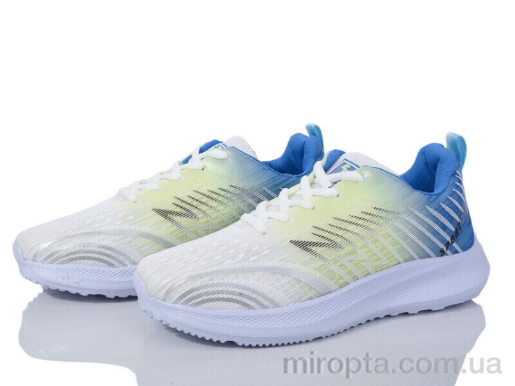 Кросівки 182-36 white-green р: 36-41, в упаковці: 8 пар, купити тільки гуртом - 949469