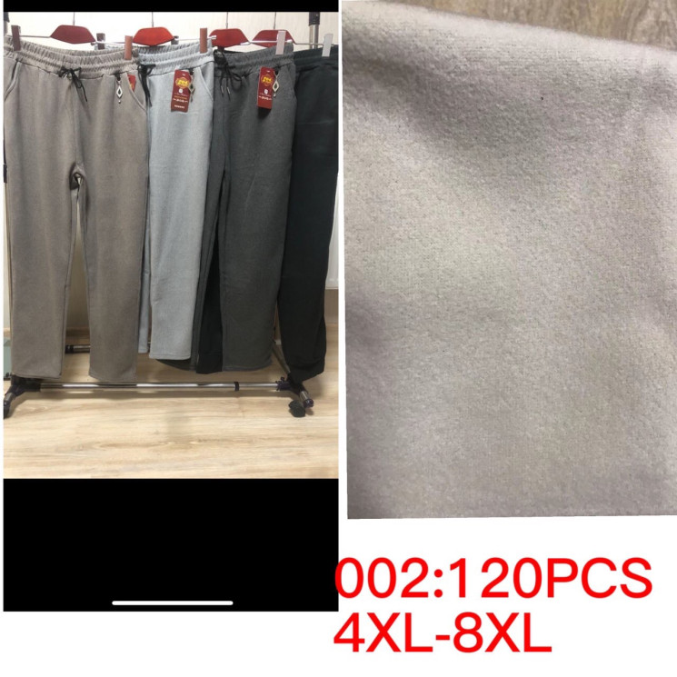 Штани жіночі трикотажні теплі "002" (р:4XL-8XL) 4 кольори в уп. 5 шт №150396 - 