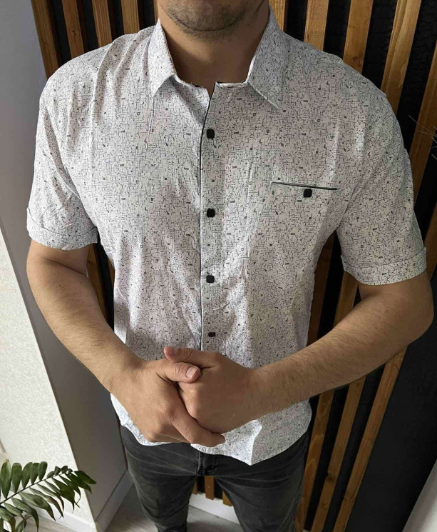 Чоловіча сорочка, бавовна (Р:6XL.7XL.8XL.9XL.), мікс кольорів, в упаковці 4 шт №355394 - NikNumbers SE 1041-1042