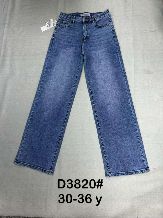 Джинси жіночі труби м.3820 (р:30-36) в упаковці 6 штук №761145 - Dknsel 3308