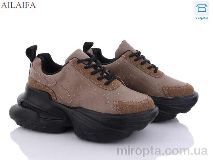 Кросівки 8202 khaki р: 36-41, в упаковці: 6 пар, купити тільки гуртом - 1211085