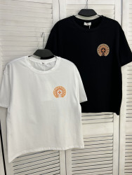 Футболка жіноча "2311" котон (р: one size) 2 кольори, в упаковці 5 шт. №385951