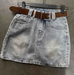 Джинсова спідниця жіноча "9766" (р: S,M,L,XL) в упаковці 4 шт. №386056