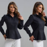 Сорочка жіноча приталена з баскою, котон м. SV 755 (р. S, М, L, XL) №416078 - 