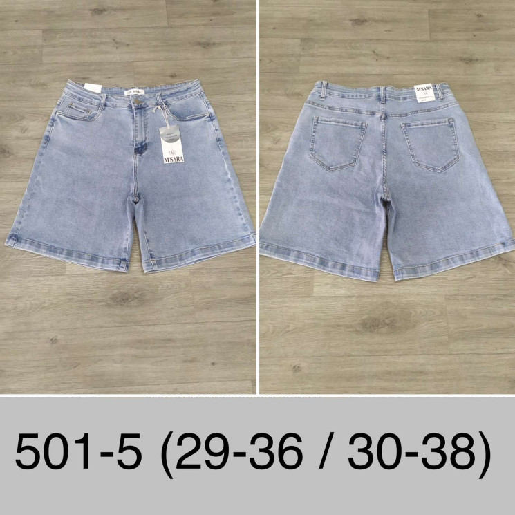 Джинсові Шорти стрейч  м.501-5 (р:29-36,30-38)  в упаковці 6 штук  №754152 - UNO2Uva SER1864