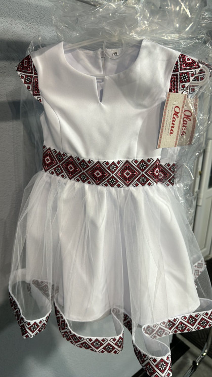 Сукня вишиванка дитяча, комбінований (розміри: 98-110 ), в упаковці 3 штуки №316752 - Delux 909