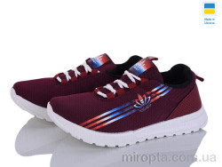 Кросівки ЖК1020 бордо р: 37-41, в упаковці: 6 пар, купити тільки гуртом