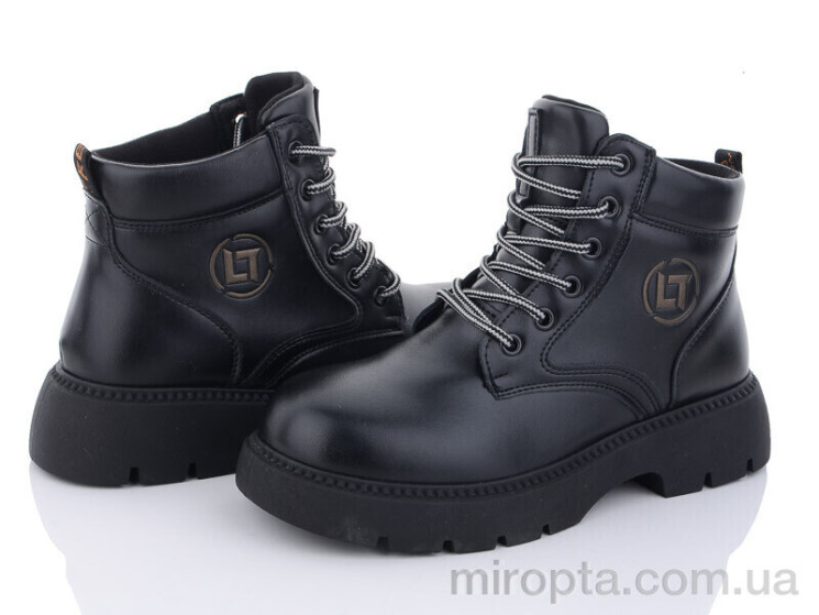 Черевики 197-170 black р: 36-40, в упаковці: 8 пар, купити тільки гуртом - 898512