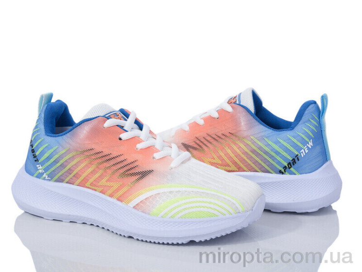 Кросівки 182-36 white-orange р: 36-41, в упаковці: 8 пар, купити тільки гуртом - 949470