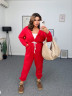 Комбінезон жіночий, тринитка на флісі, м. 761 (р: 50-52, 54-56, 58-60) №715904 - HelenTurkiye SIN1041 м. 761