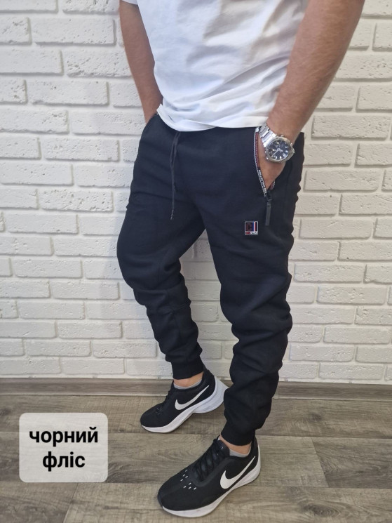 Штани чоловічі "А15" трикотаж/фліс (розмір: 48-56) 3 кольори в уп 5 шт №152688 - 