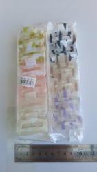 Краб для волосся "11-8.5-18" пластик (р: 5см) в упаковці 12 шт. різного кольору №359917
