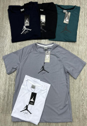 Футболка чоловіча Jordan "309" кулір, пеньє (р: M-3XL) 5 кольорів, в упаковці 5 шт. №383810