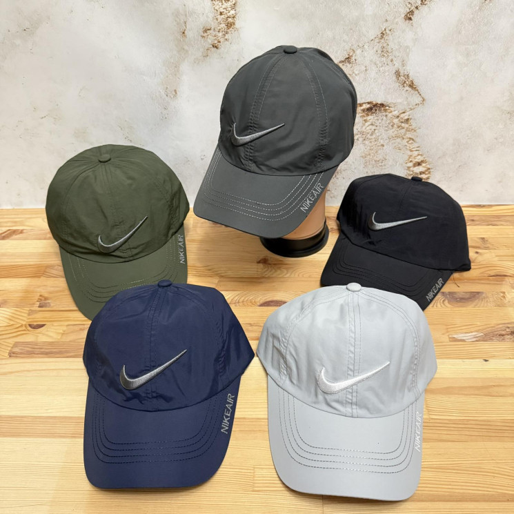 Кепка чоловіча "Nike" плащівка (р: 56-59) мікс кольорів, в упаковці 5 шт. №382146 - Koroleva 470