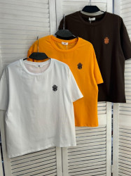 Футболка жіноча "2279" котон (р: one size) 3 кольори, в упаковці 5 шт. №385952