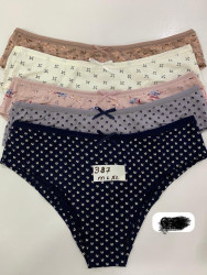Труси жіночі, котон, м.387 (р. M-XL ), мікс кольорів, в упаковці 10 штук №336650