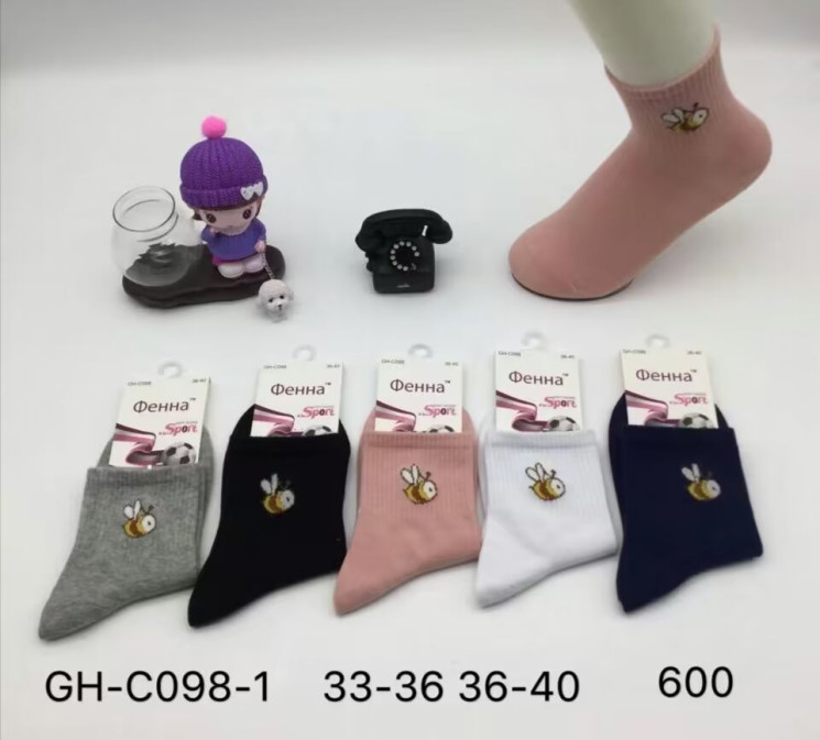 Шкарпетки дитячі вовна м.GH-C098-1 (р:33-40) мікс кольорів в упаковці 10 штук №760922 - Haner 449/451