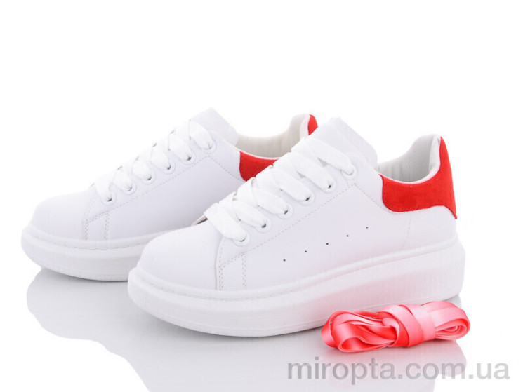 Кросівки 20-657 white-red р: 36-40, в упаковці: 8 пар, купити тільки гуртом - 434125