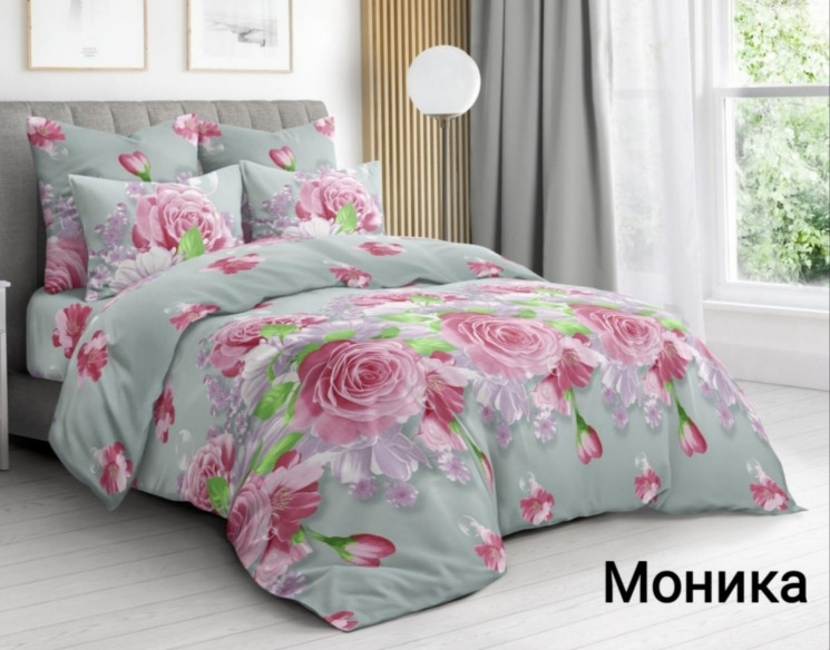 Комплект постільної білизни, бавовна, м.Моника (р: двохспальний) №327174 - Palma RZ3641