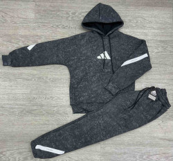 Спортивний костюм  Adidas дитячий трьохнитка фліс м.1040-2 (р: 9-13 років)  в упаковці 5 штук №760015