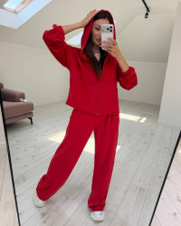 Костюм жіночий "двійка", велюр на трикотажній основі м. 7709 (р: 54-56, 58-60) №830166